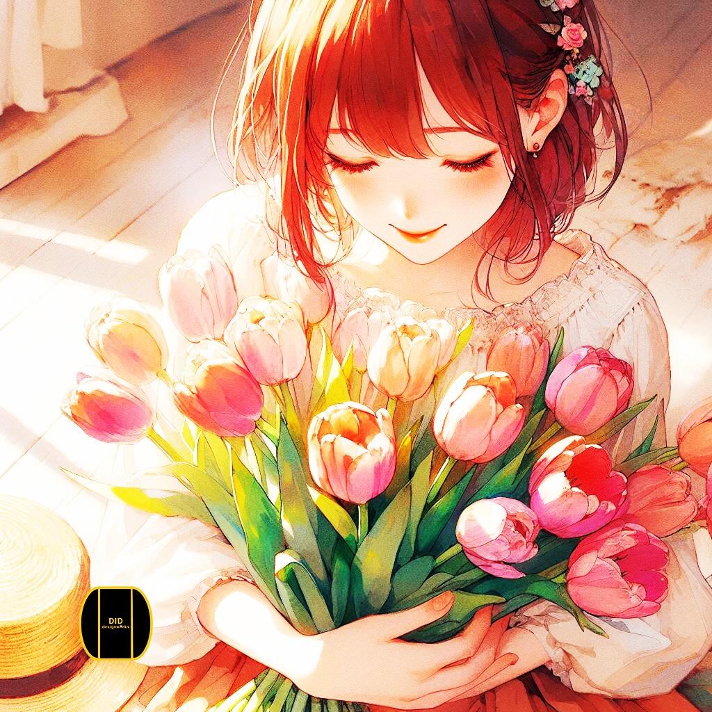 少女／チューリップ