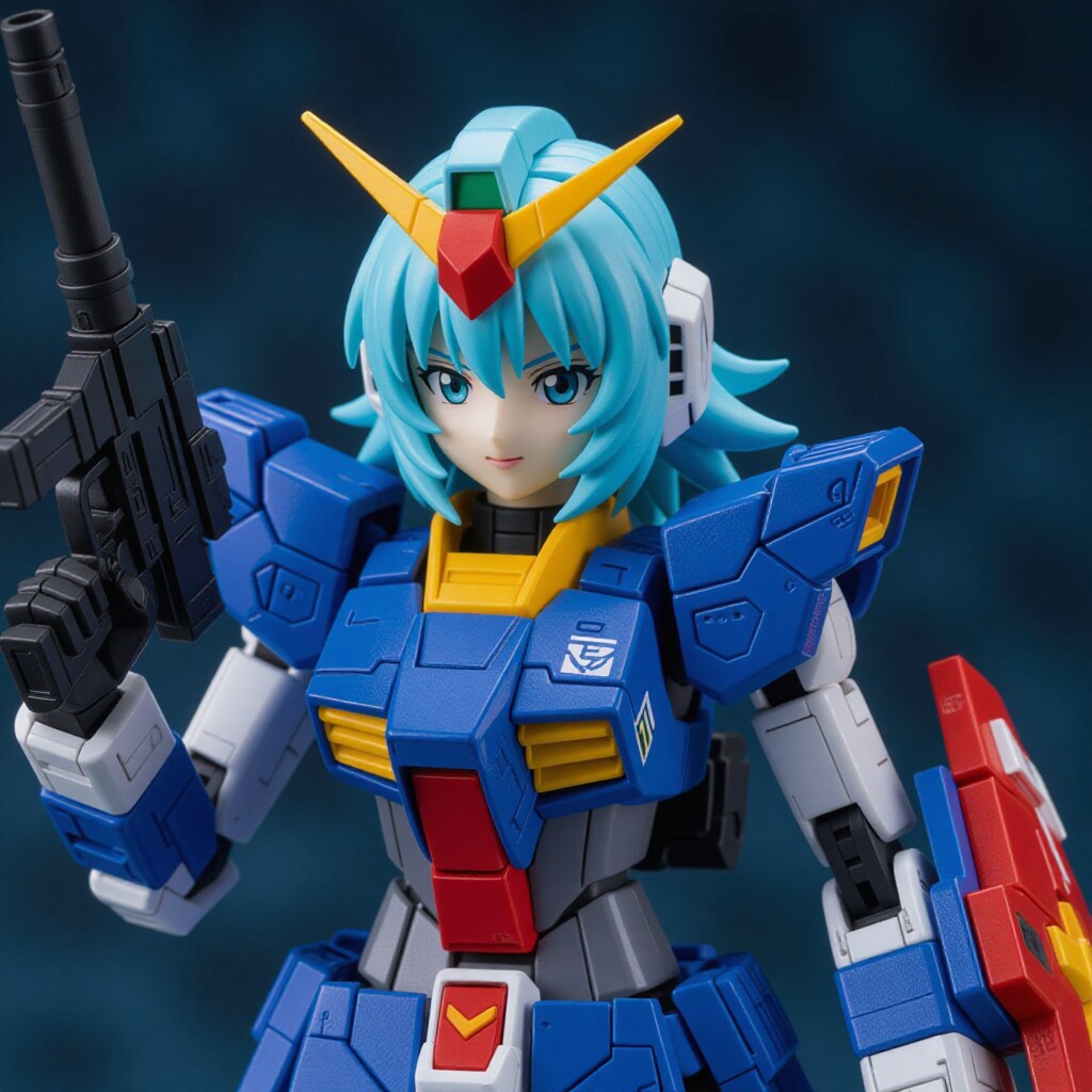 ガンプラ少女のフィギア