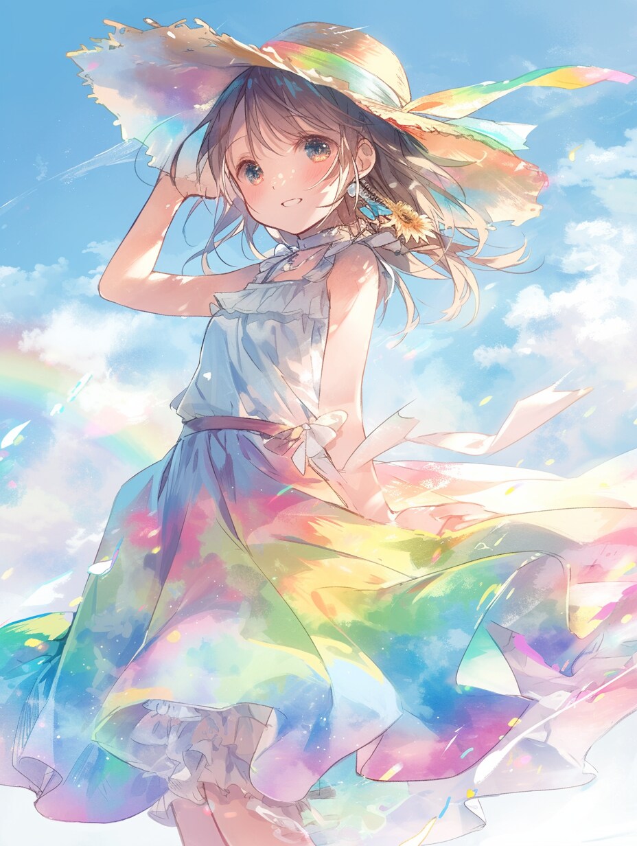 Rainbow girl