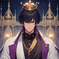 王冠をかぶった、黒髪短髪男性★その5(5枚) 3枚目
