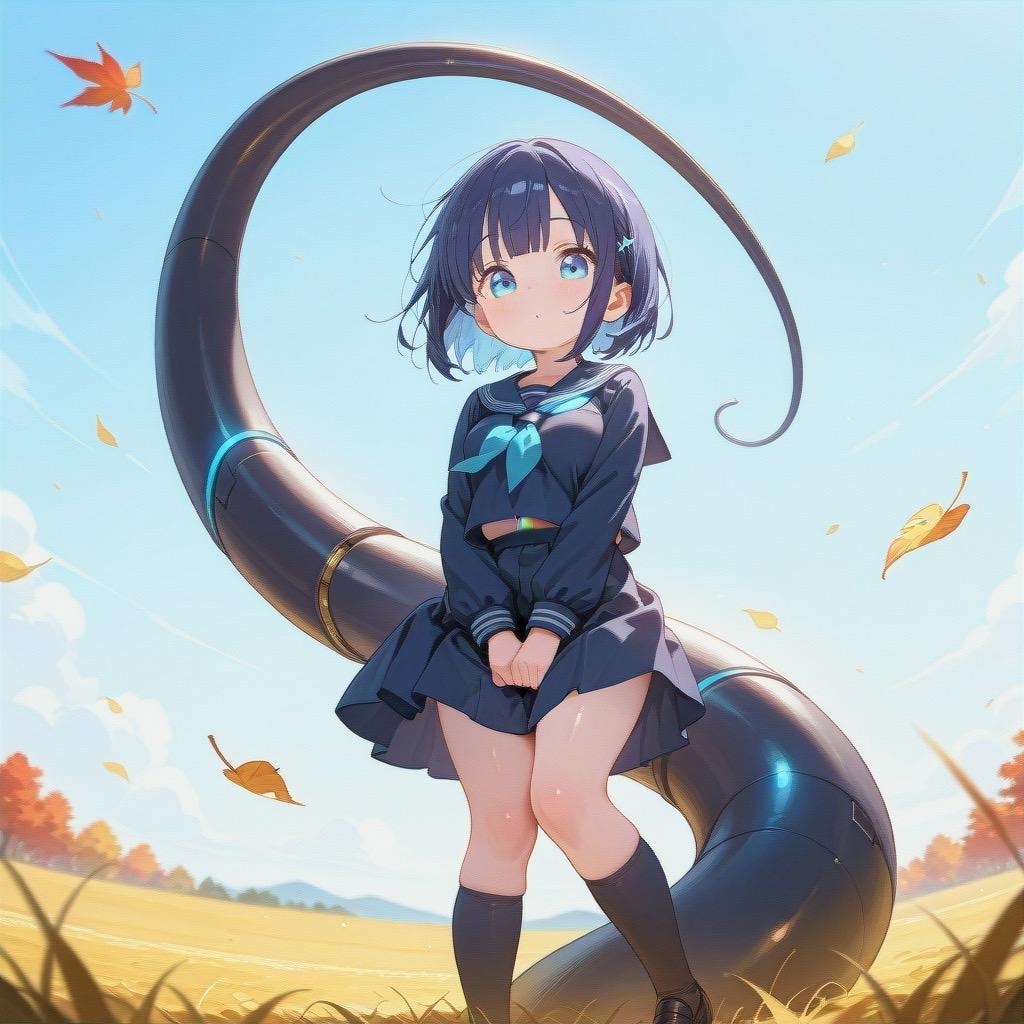 謎の触手と少女