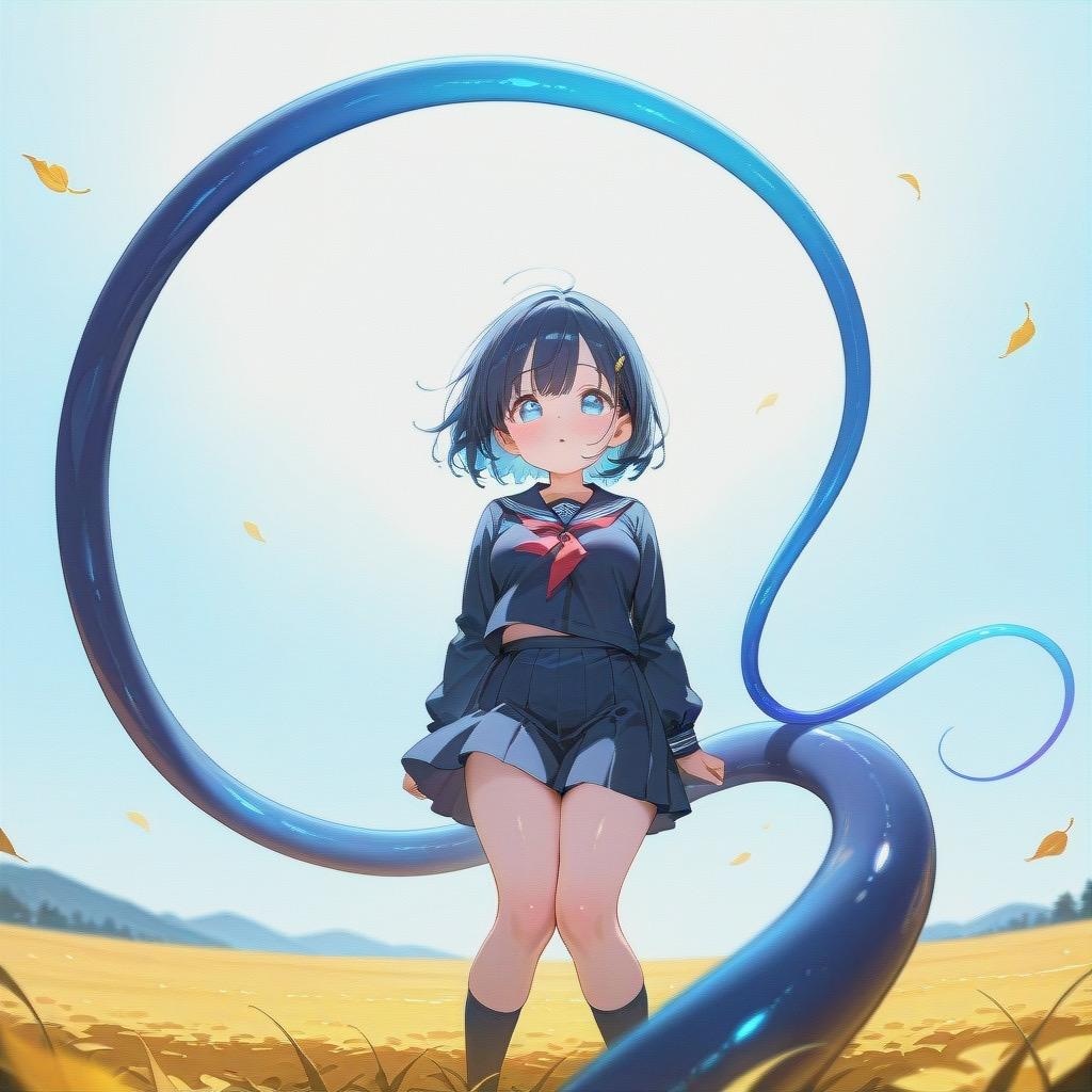 謎の触手と少女