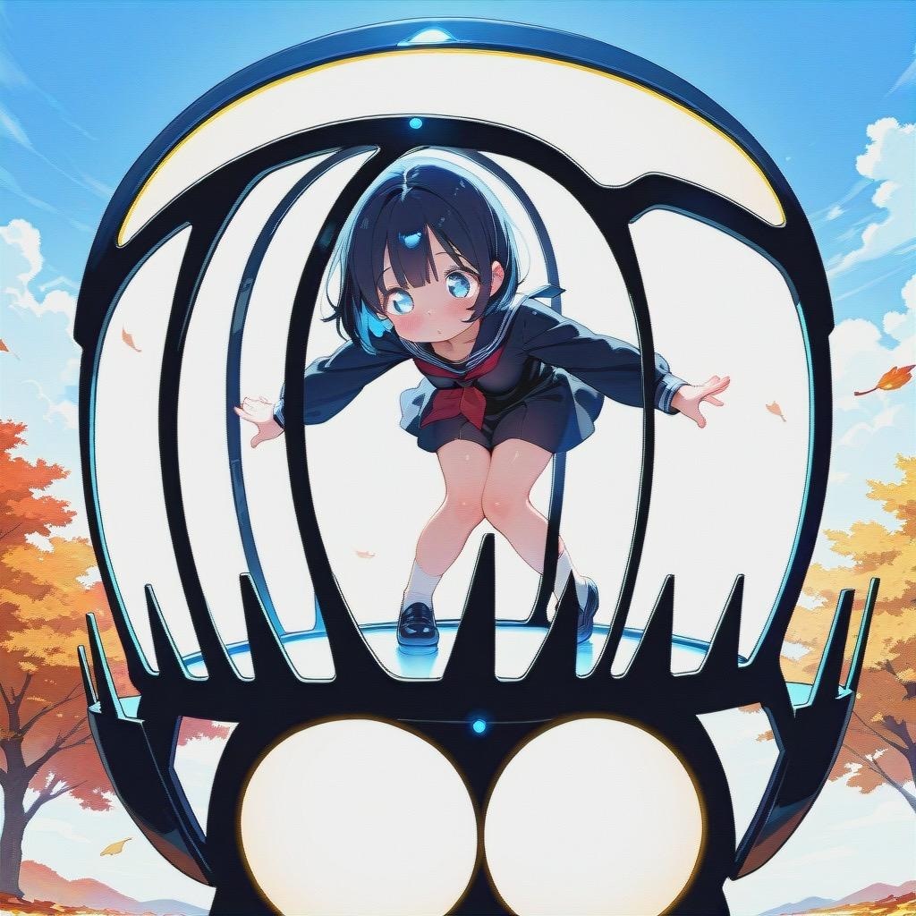 謎の触手と少女