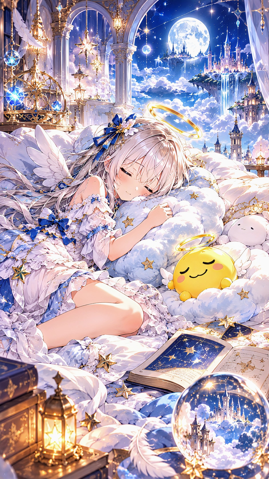 今日のルルエルちゃん　天界の寝室 | の人気AIイラスト・グラビア