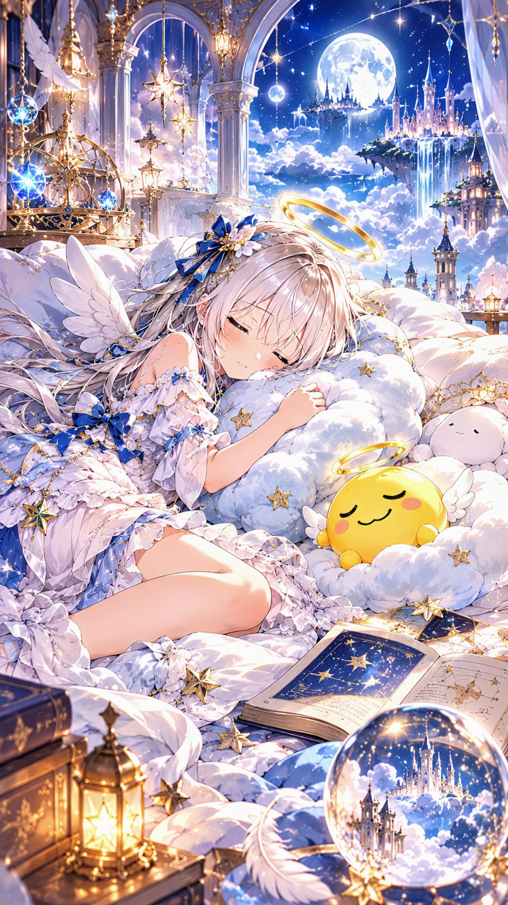 今日のルルエルちゃん　天界の寝室