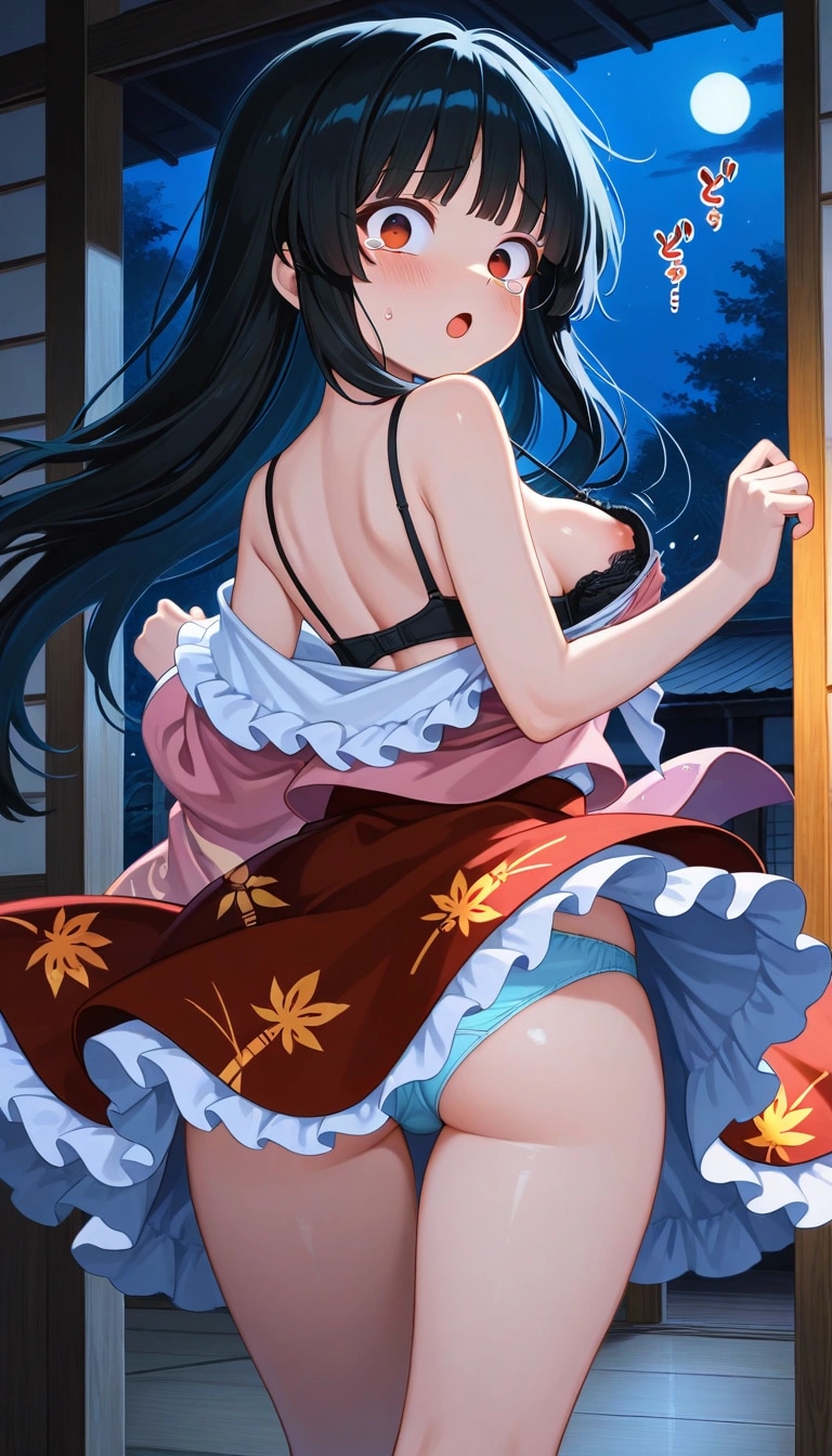 蓬莱山輝夜 服ビリ