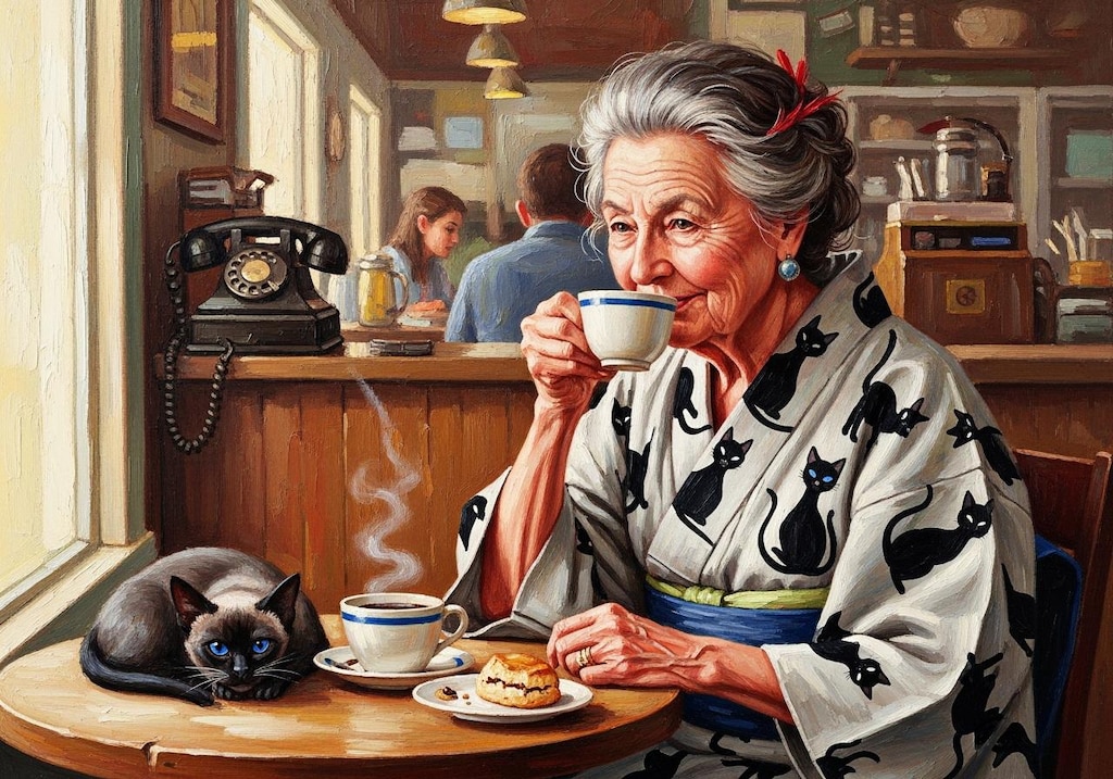 おばあちゃんたちの昼下がり