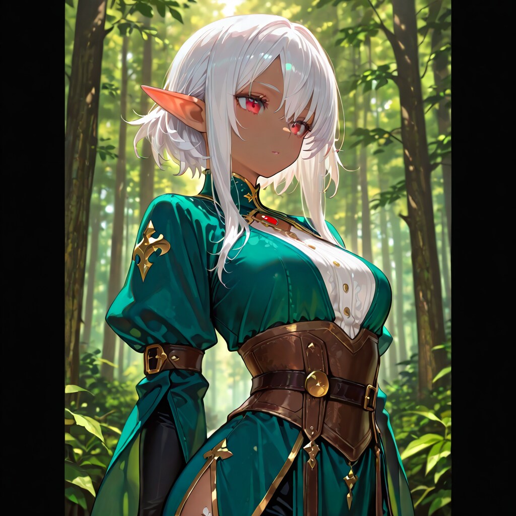 BUTTERダークエルフをECHIDNAで生成してみた