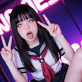 清楚ちゃんのアヘ顔ダブルピース✌ 6枚目