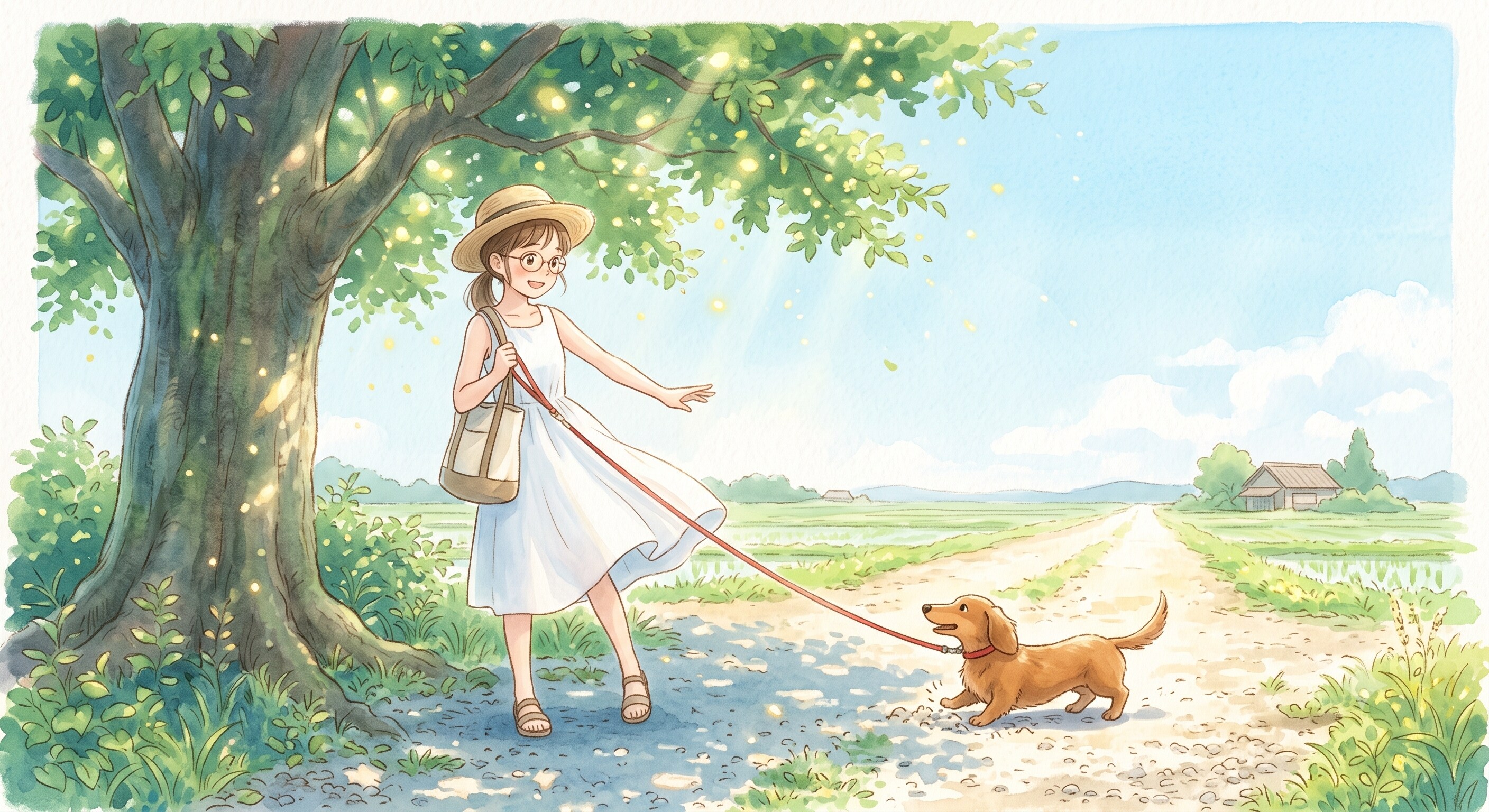 ひかげの攻防　★実験イラスト（AI併用作品）★