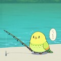 釣りする喋るインコ 2枚目