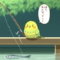 釣りする喋るインコ 8枚目