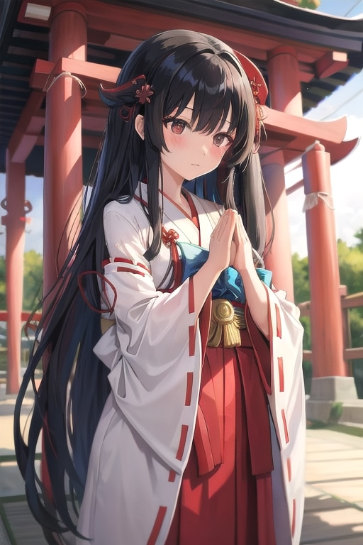 巫女 | の人気AIイラスト・グラビア