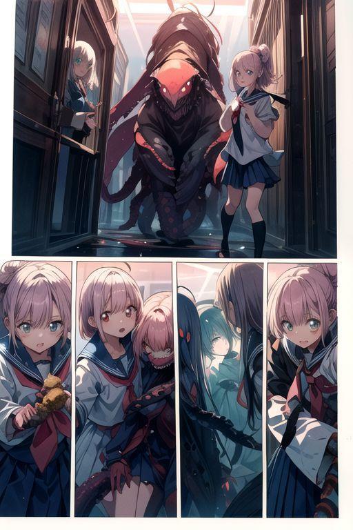 ホラーアニメ　イメージボード