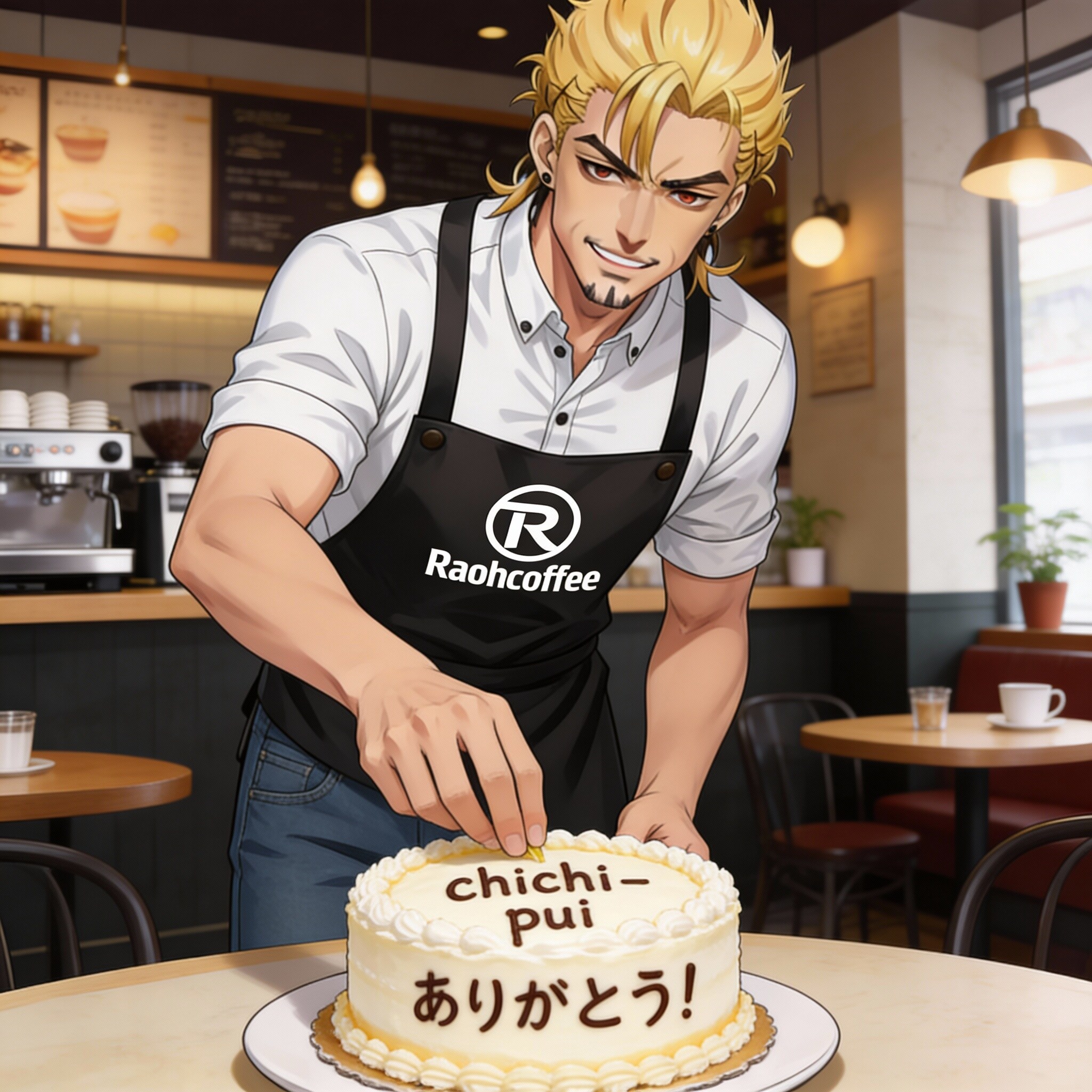 chichi-puiありがとう！ケーキと店長
