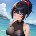 ショートポニテちゃん(海の日) 7枚目