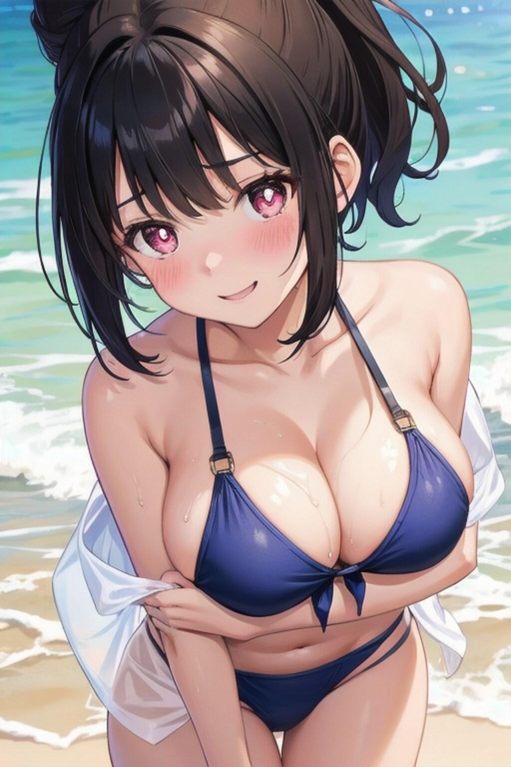 ショートポニテちゃん(海の日)