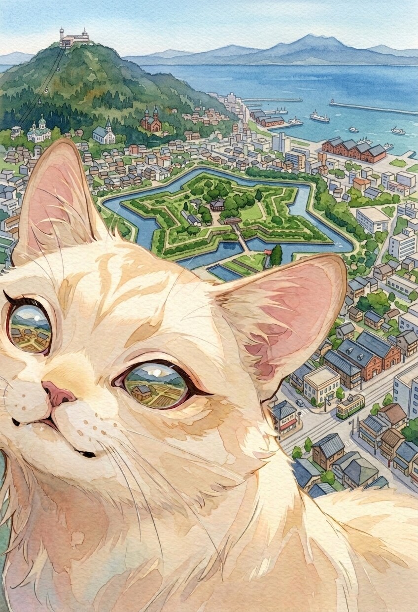 五稜郭だニャ～ほか | の人気AIイラスト・グラビア