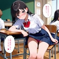 教室で下着を見せてくる子 6枚目