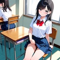 教室で下着を見せてくる子 8枚目