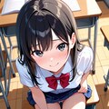 教室で下着を見せてくる子 4枚目