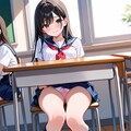 教室で下着を見せてくる子 3枚目