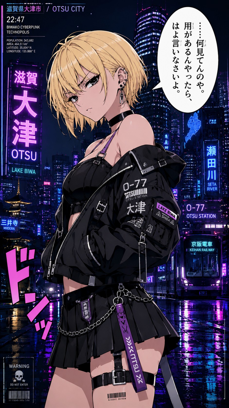 サイバーパンクCITY.OTSU大津.by千鶴お姉やん✨