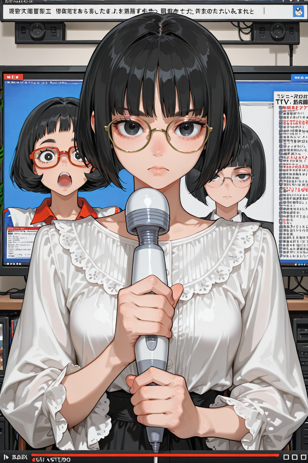 マイクとバイブを間違えた