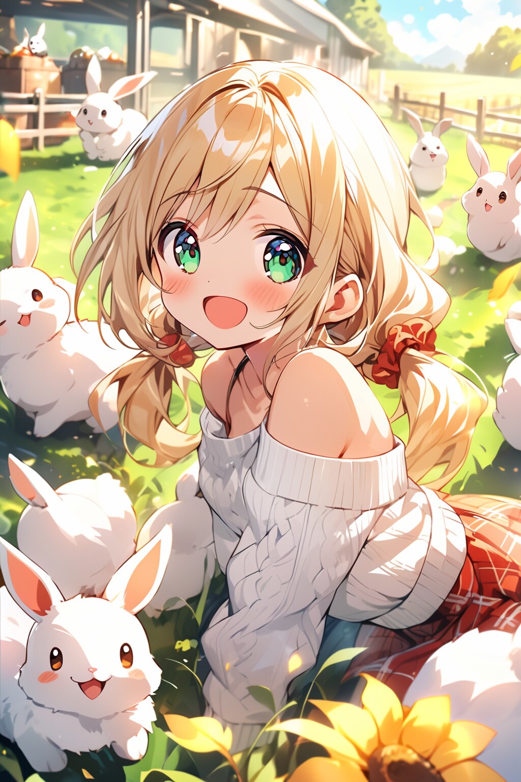 めにーウサと茉莉花ちゃん♪