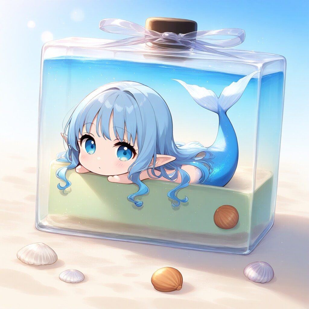 お出かけ用ボトルで海に。