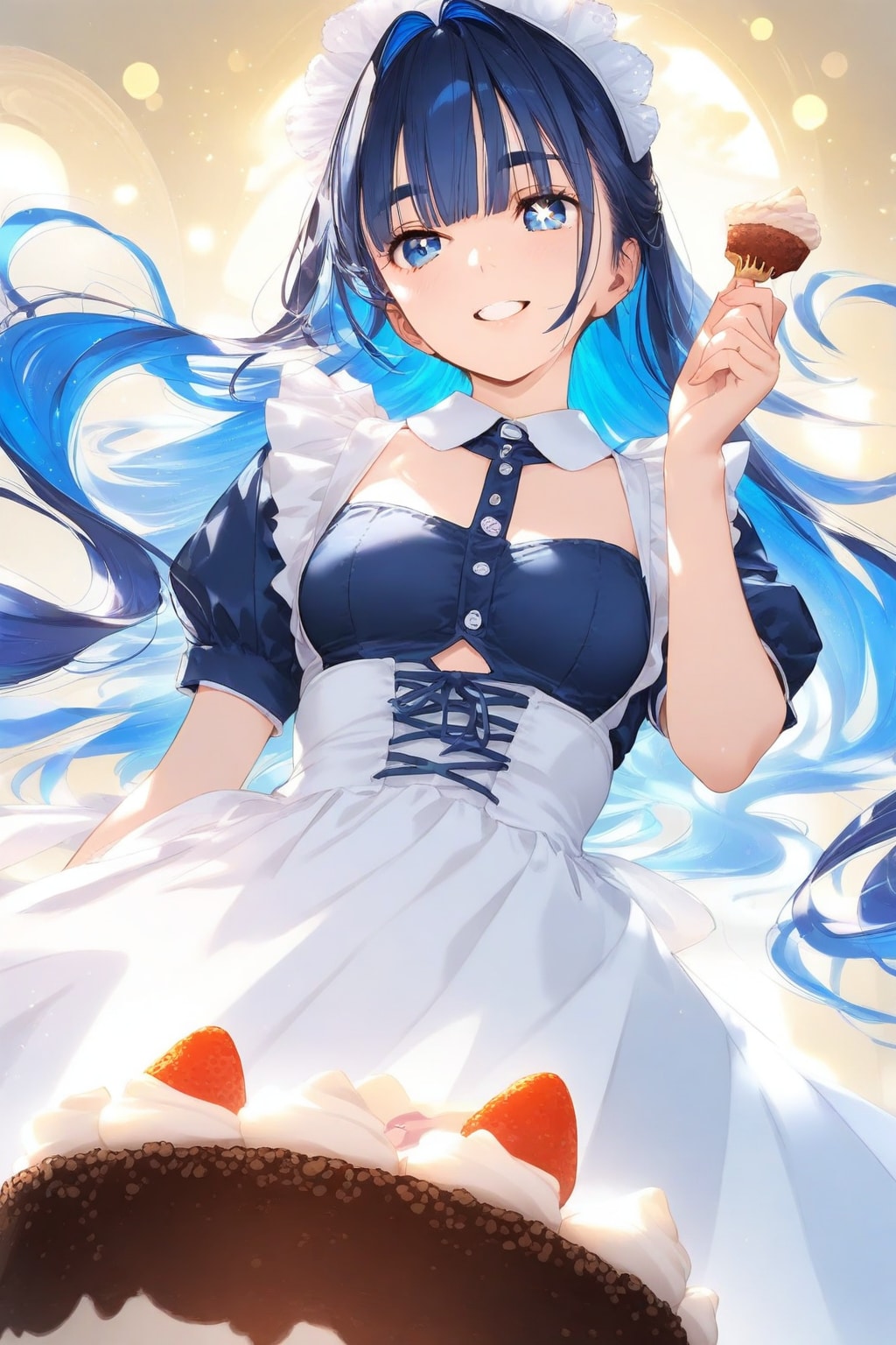 メイドさんとケーキ