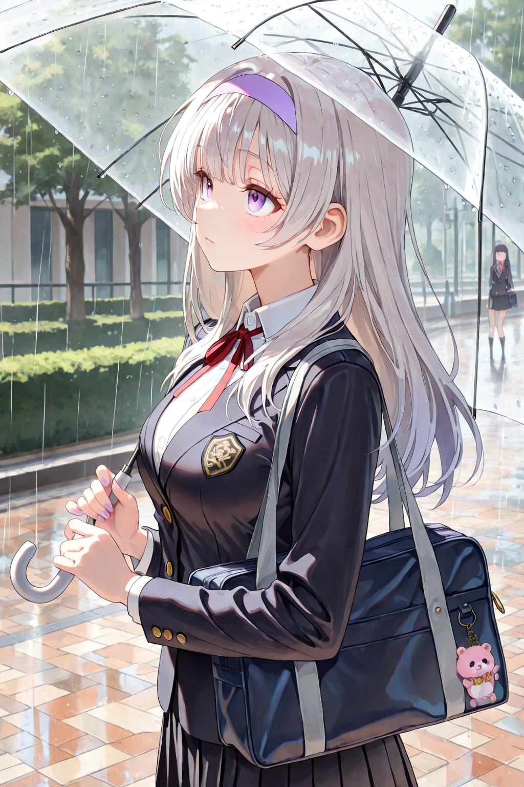 銀髪少女と雨の日の憂鬱