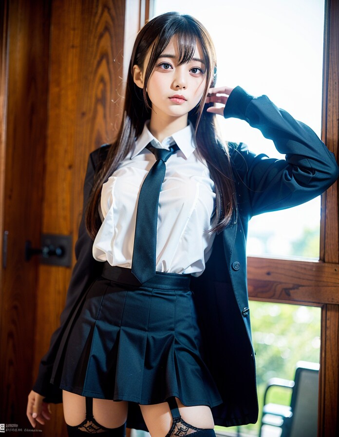 ガーターベルト女子