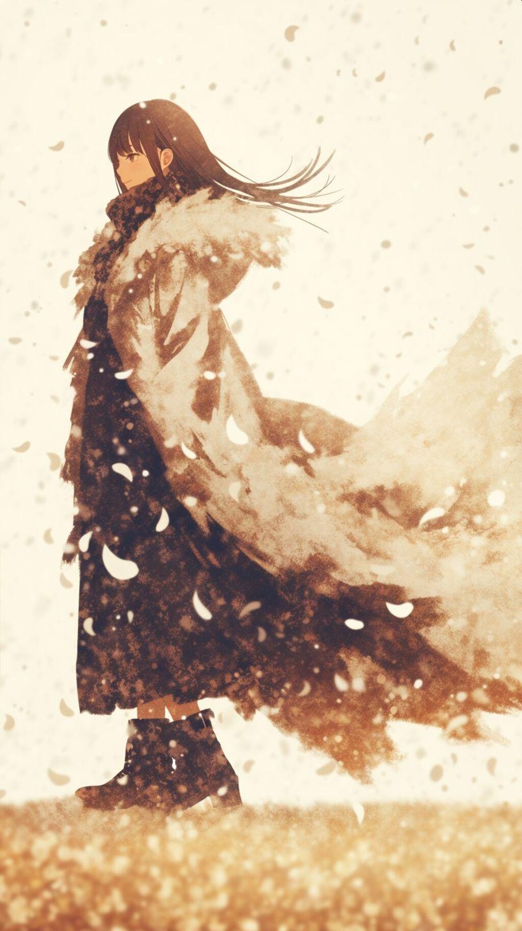 ブーツとコートと