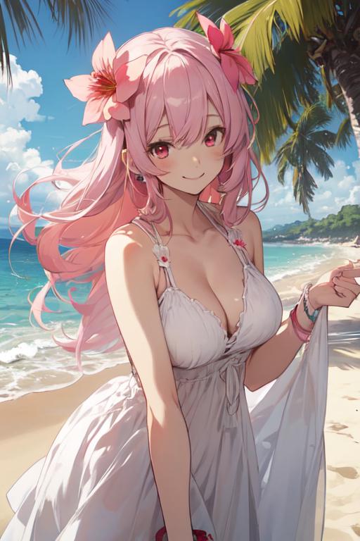 桃色のあの子