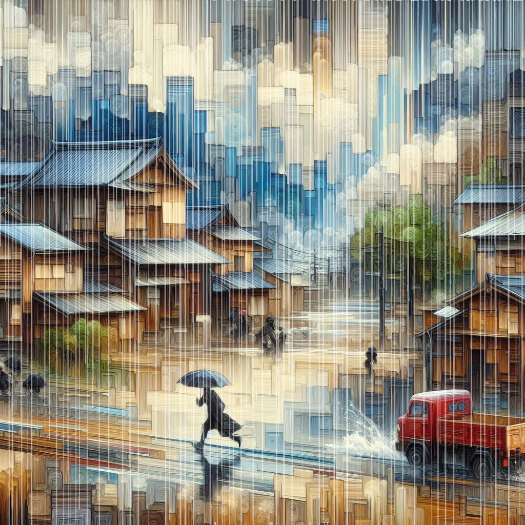 にわか雨 | の人気AIイラスト・グラビア