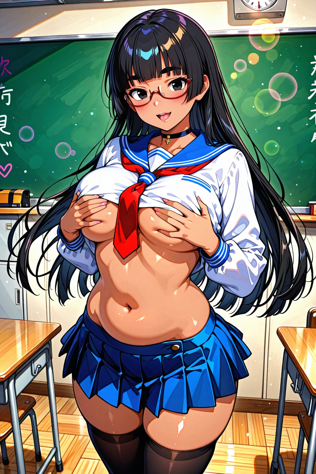 ノーパンノーブラ太まゆ姉ちゃん