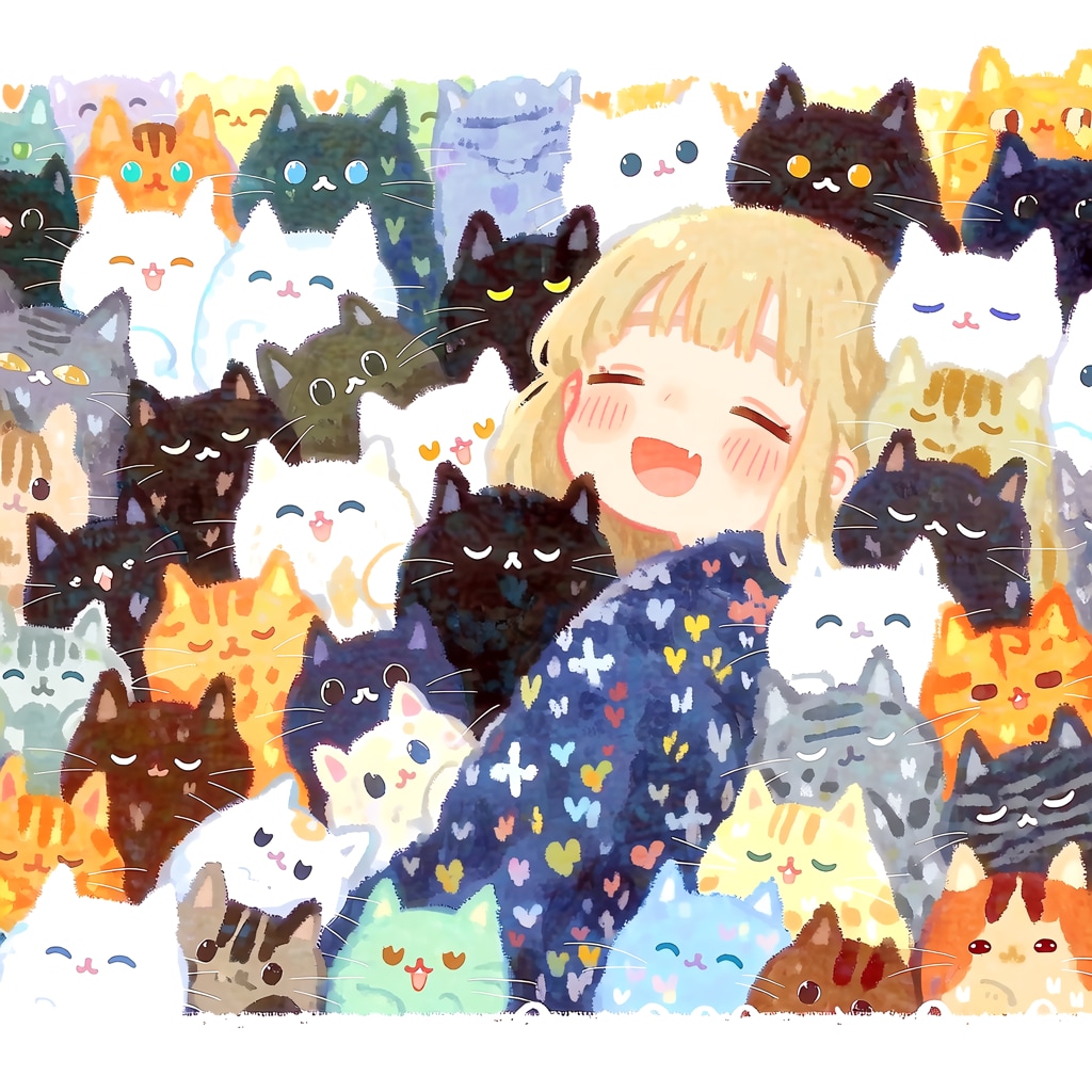 ねこまみれ | の人気AIイラスト・グラビア
