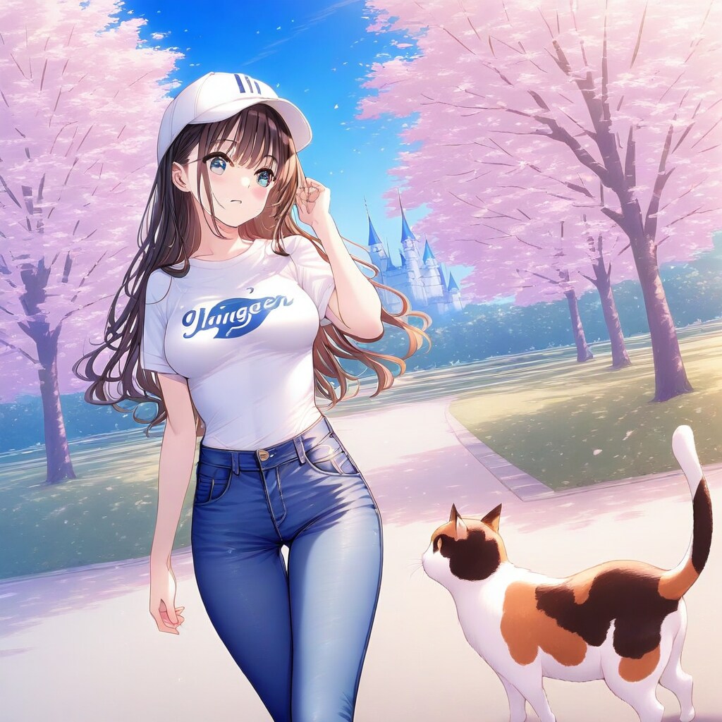 異国の桜も悪くないね🏰🌸