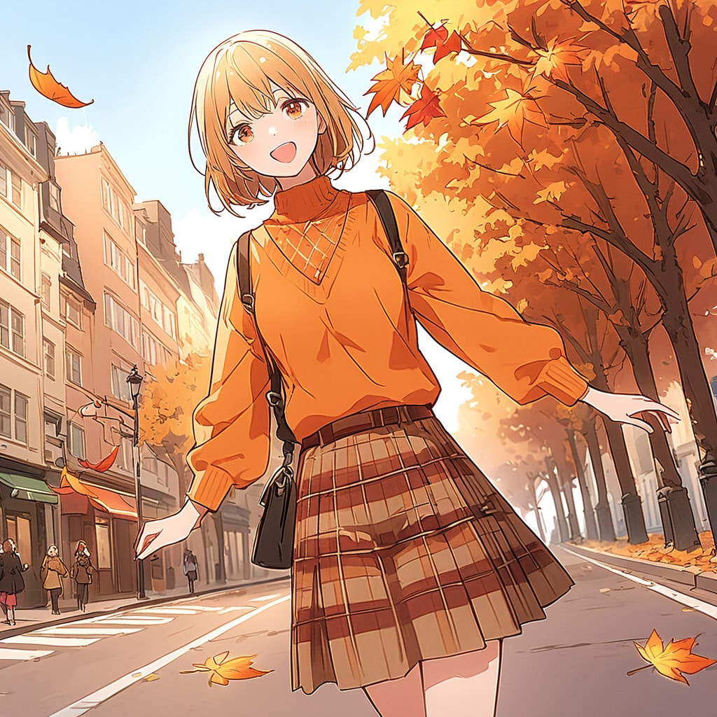 秋の街 | の人気AIイラスト・グラビア