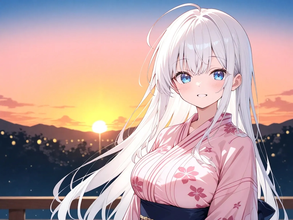 夕日