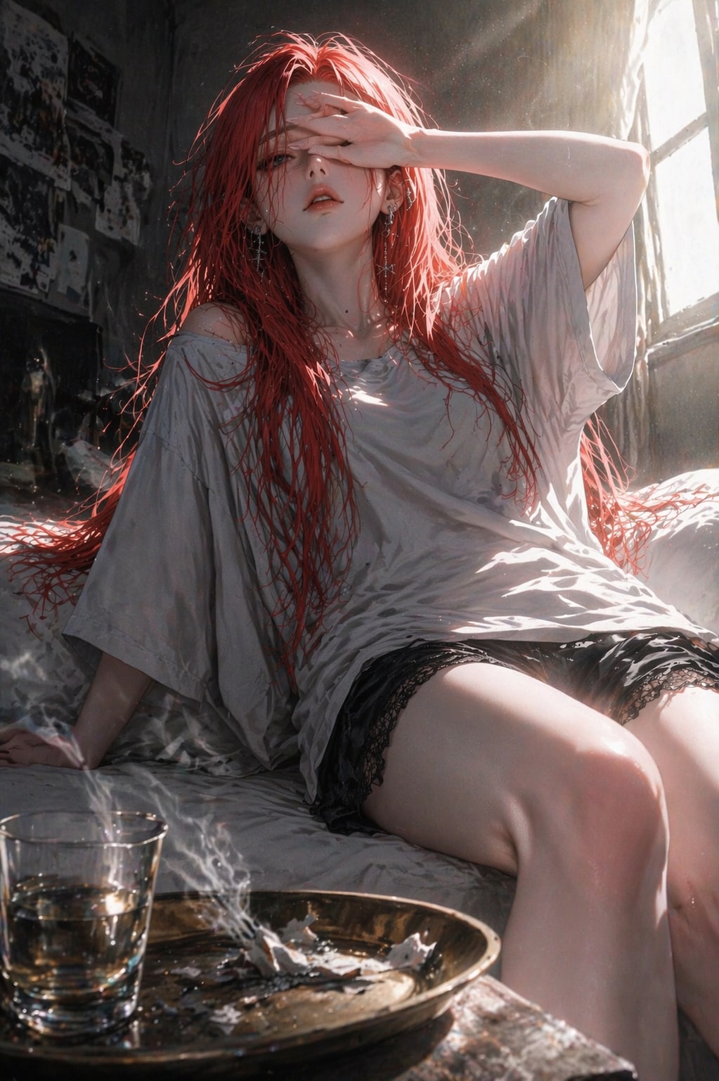 十朱リラは、この苦い煙と光る朝で、一日を整える。 | の人気AIイラスト・グラビア