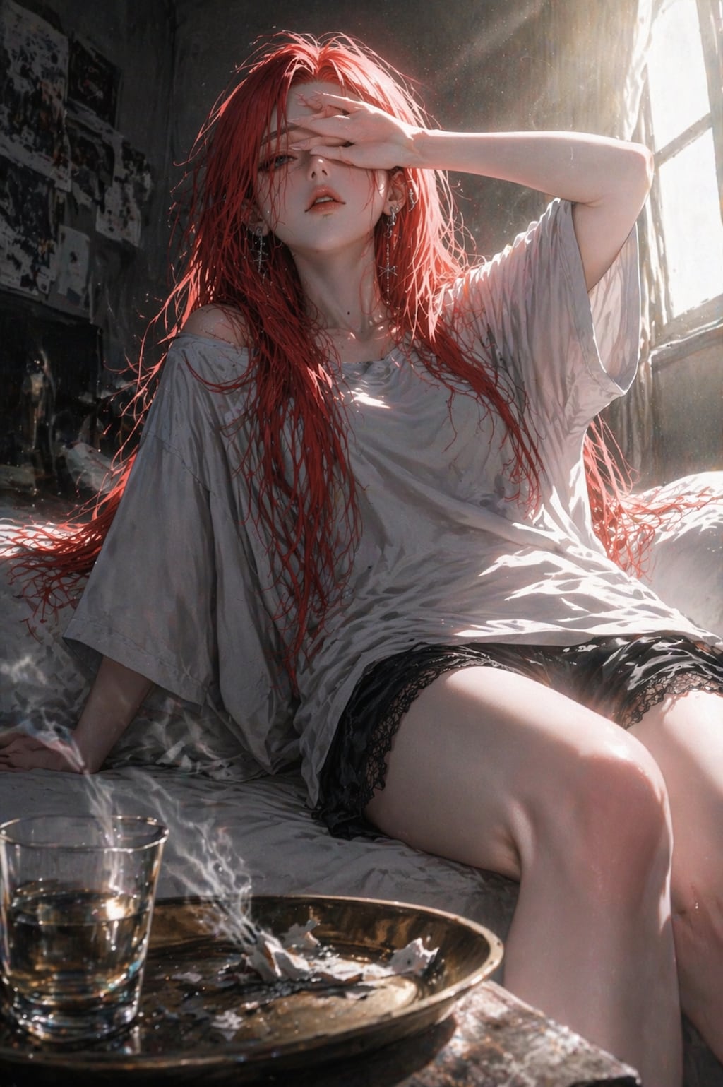 十朱リラは、この苦い煙と光る朝で、一日を整える。