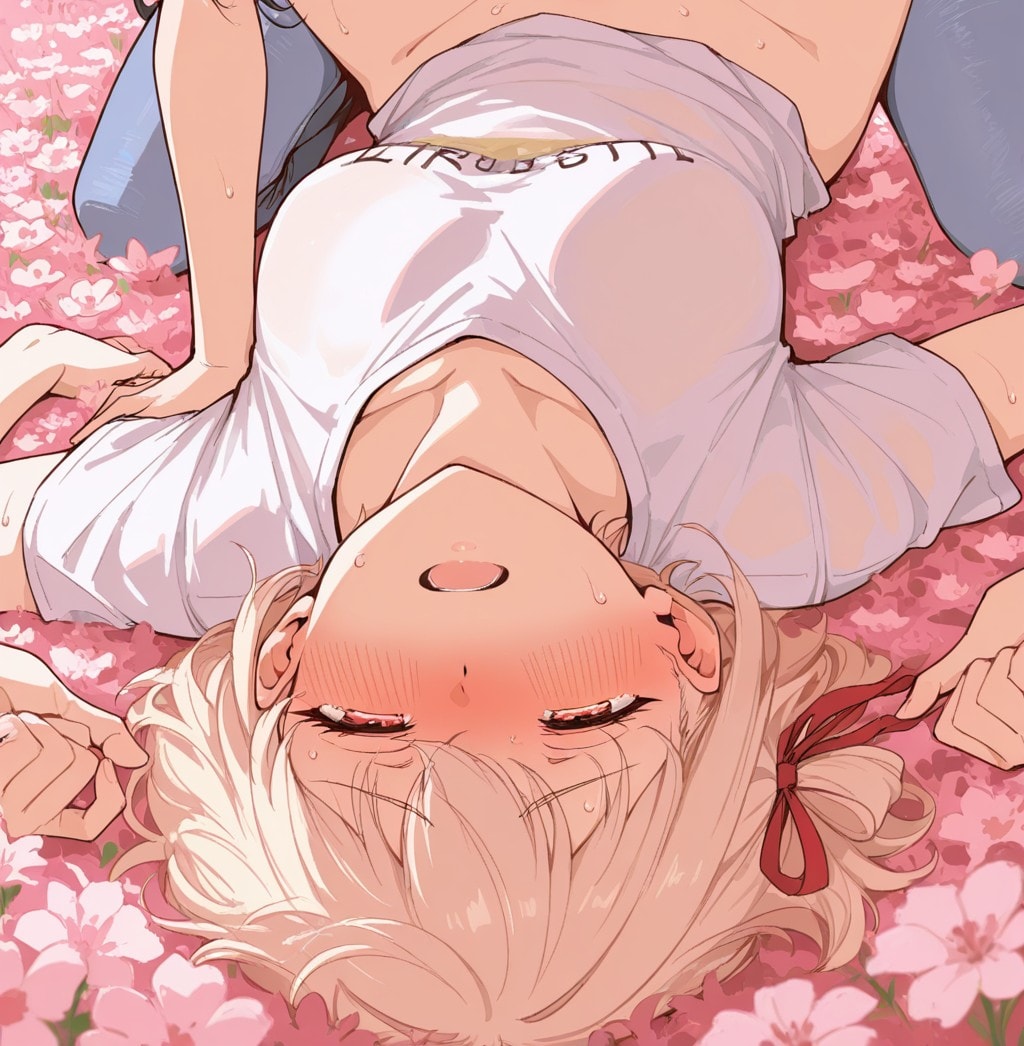 花畑の二人808