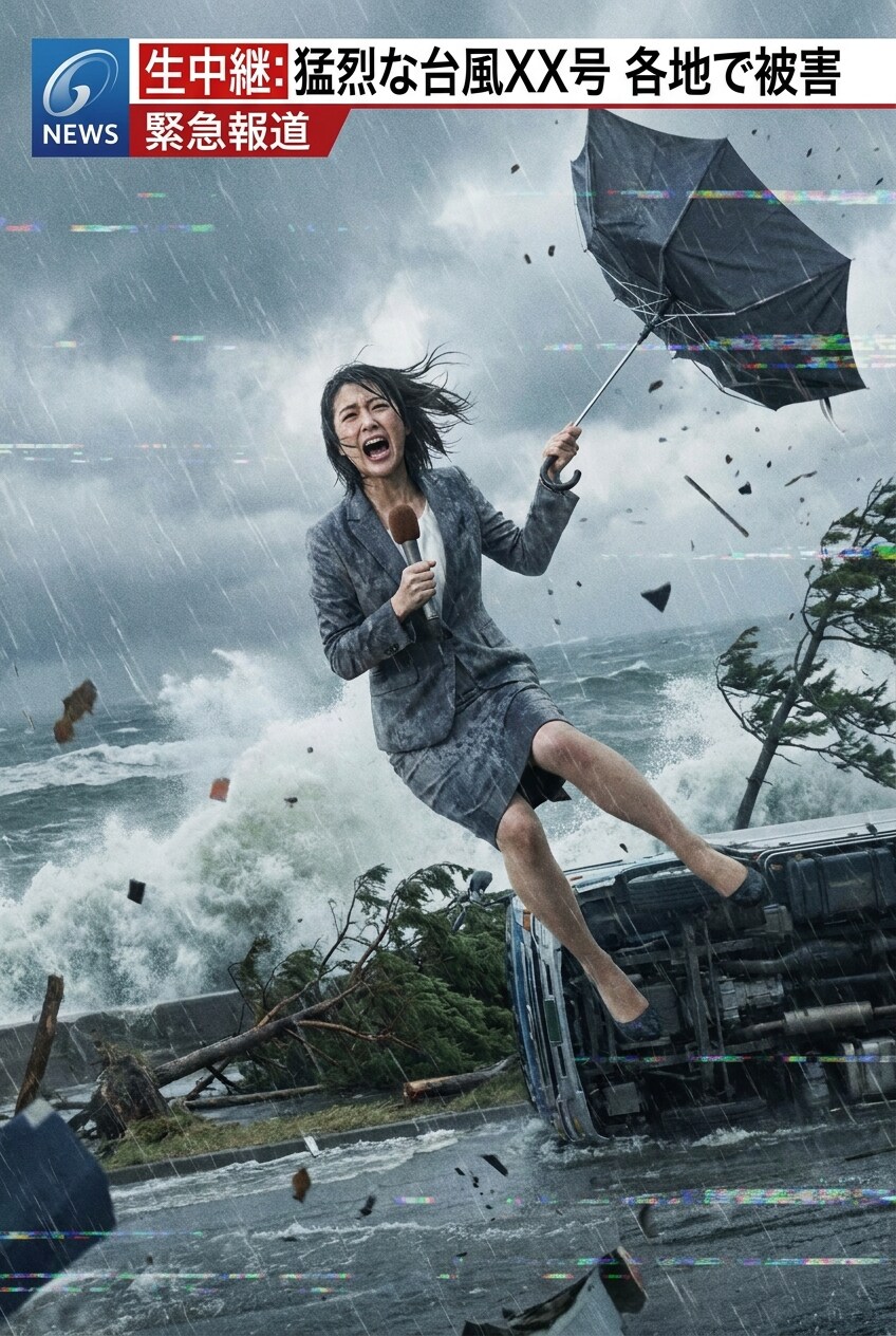台風にお気をつけて