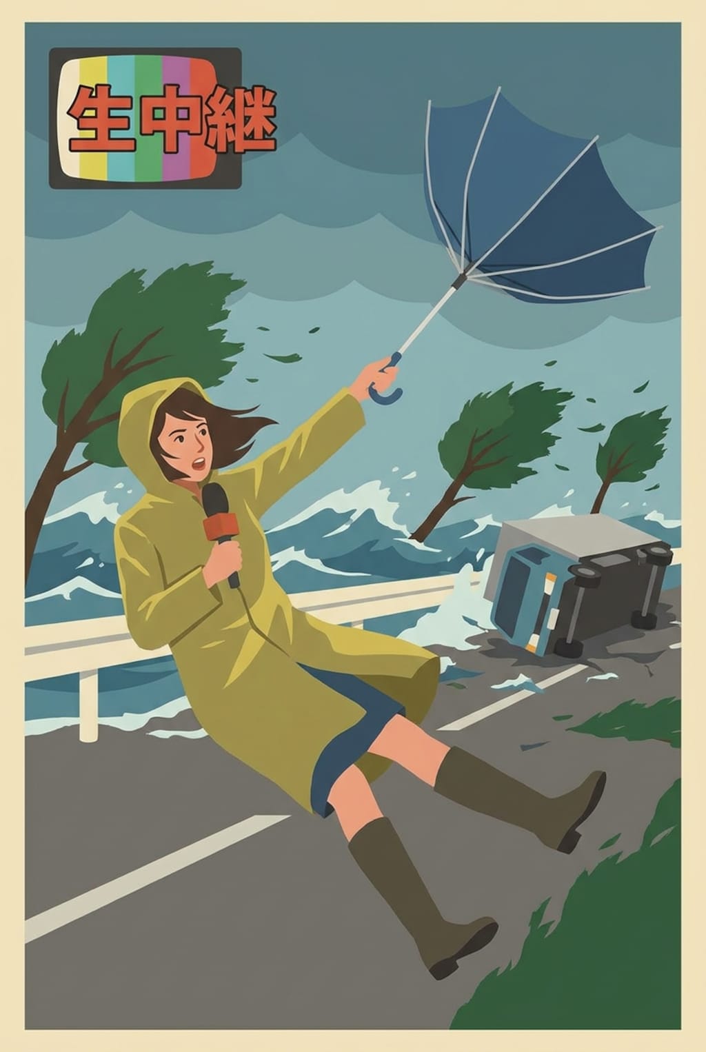 台風にお気をつけて
