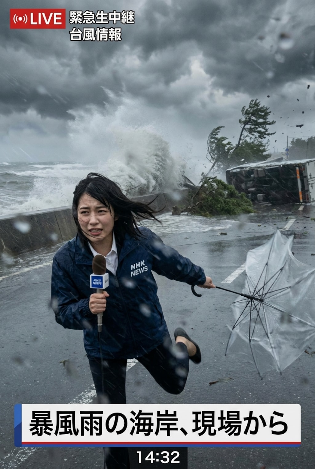 台風にお気をつけて