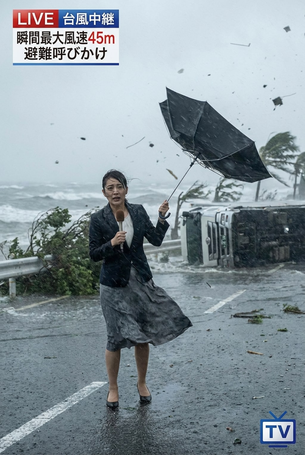 台風にお気をつけて