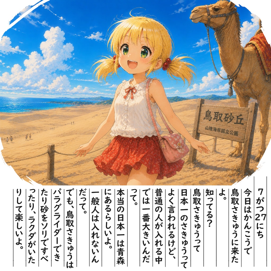 【絵日記】鳥取さきゅうはすごいよ