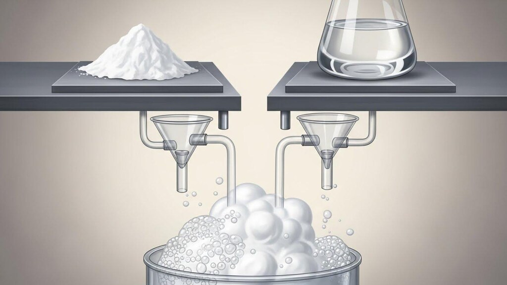 重曹と酢で合成